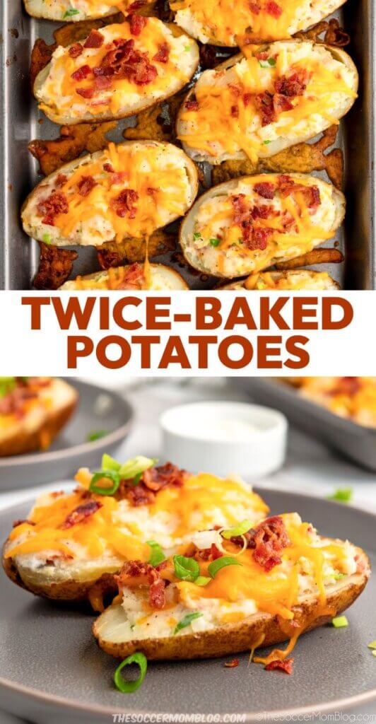 Twice Baked Potatoes Pinterest Image.