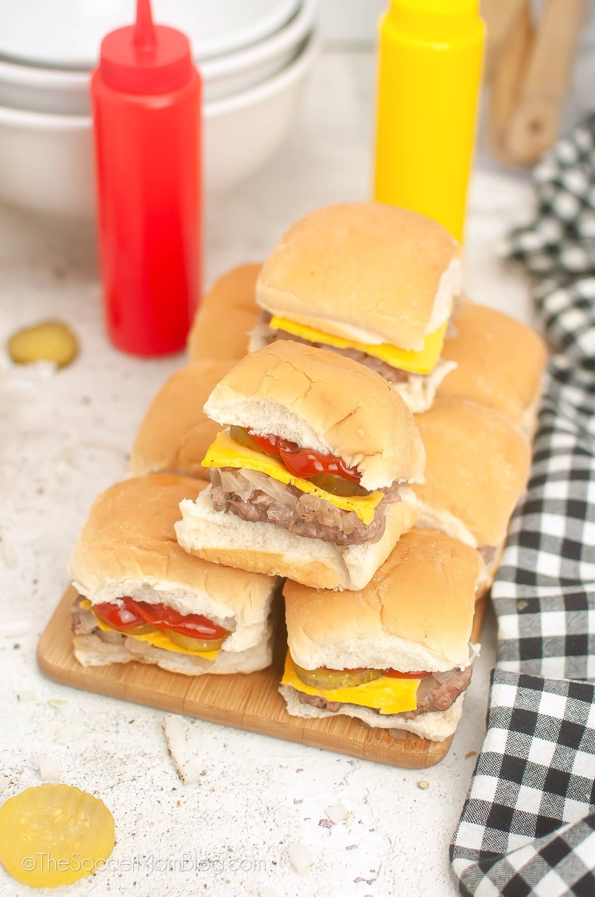 This Copycat White Castle Slider recipe recreates those iconic sliders with juicy steamed burgers, melty cheese, tangy pickles, and perfectly caramelized grilled onions.