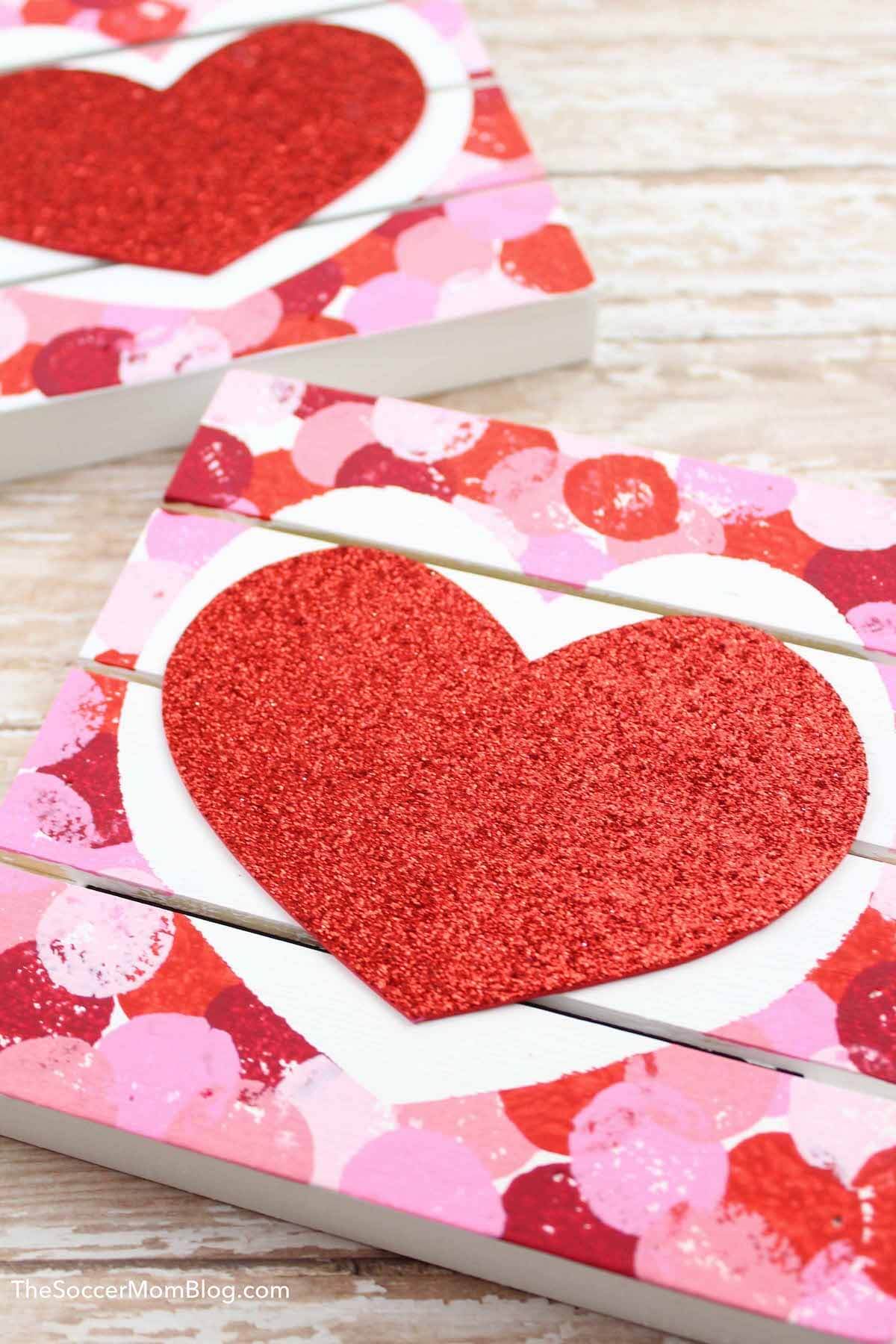 Wood Heart Coasters DIY  Valentine Crafts - Craft Klatch