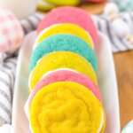 colorful sandwich cookies.