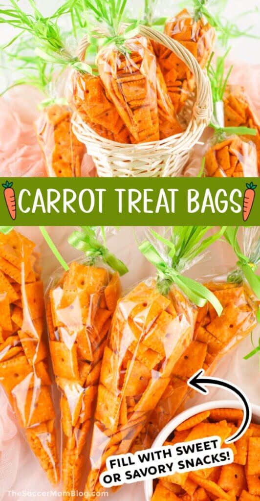 carrot treat bags Pinterest image.