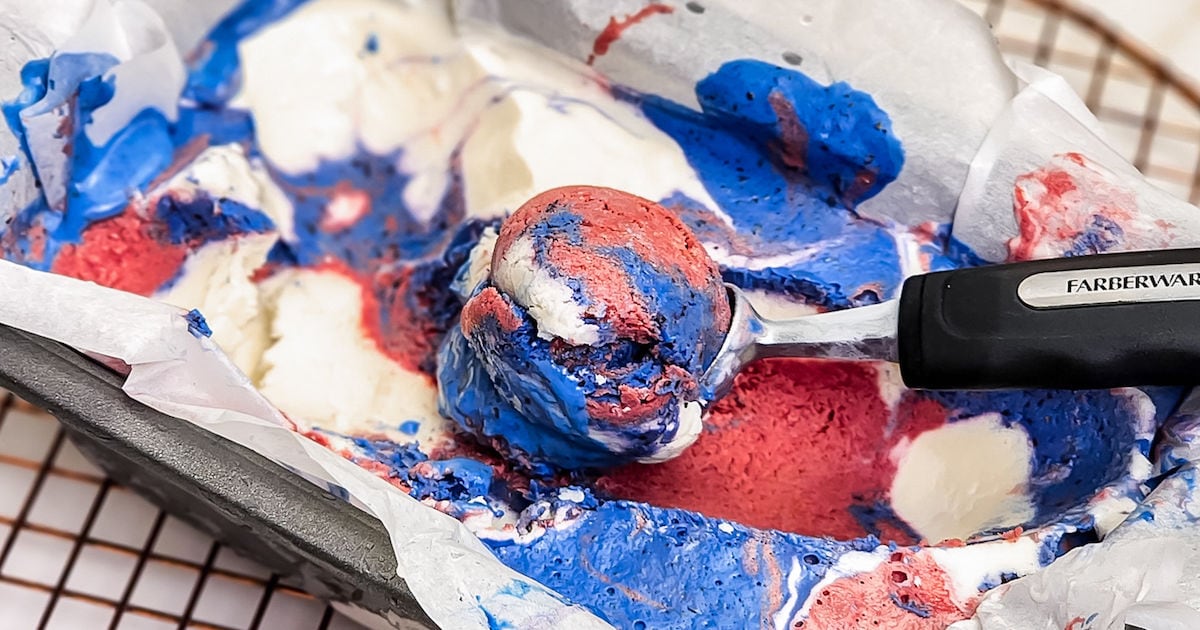 Red White & Blue Ice Cream