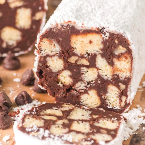 Chocolate Salami Recipe - The Soccer Mom Blog
