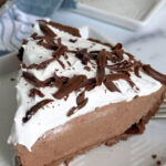 slice of chocolate pie.